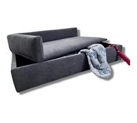 Canapé lit avec Coffre pour Animaux de Compagnie avec Tissu spécial et Base rembourrée Couleur Grise