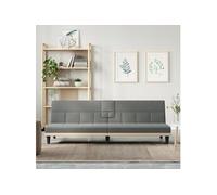 Canapé-lit avec porte-gobelets gris foncé tissu, canapé de jour, canapé-lit convertible, lit de repos, canapé-lit 351864