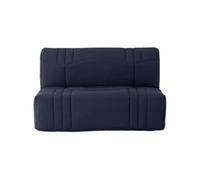 Canapé-lit BZ DREAM 2 places 140x190 cm 9 cm coton bleu foncé