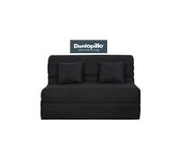 Canapé lit Caly BZ 140 mousse 28 kg couette noire