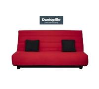 Canapé Lit Caly Cc 130 Mousse 28 Kg Couette Rouge Rouge