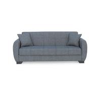 Canapé-lit Clic Clac en tissu gris sofa Convertible - Longueur 234 x Hauteur 102 x Profondeur 86 cm