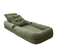 Canapé-lit confortable pour adultes et animaux de compagnie, design pliable avec 5 positions réglables, housse amovible, grande taille 185,4 x 94 cm pour un confort ultime
