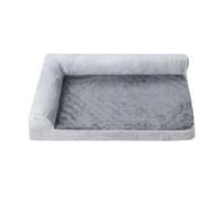 Canapé-lit confortable pour chien avec mousse en forme d'œufs, oreillers double face, housse amovible, literie antidérapante pour canapé lit d'hiver