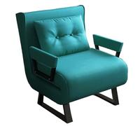 Canapé Lit Convertible 3 in 1 Ergonomique Tissu Technique Canapé Convertible Dossier Réglable sur 6 Positions Lit D'appoint Pliable pour Bureau, Salons, Chambre À Coucher(Green,185 * 80 * 26cm)