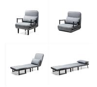 InnovaGoods Canapé-lit convertible 4 en 1, pliant triple, dossier 6 niveaux, coussin, 150 kg