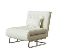 Canapé-lit convertible avec dossier et oreiller réglables, chaise longue multi-positions pour petits espaces et bureau à domicile, idéal pour futon