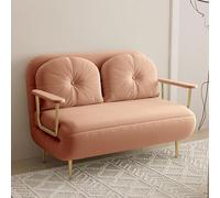 Canapé-lit convertible avec dossier réglable et oreiller 3 plis Blanc Chaise pliante pour loisirs et détente