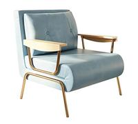 Canapé Lit Convertible Compact Chaise Lit Pliable 6 Positions Structure Acier & Pieds Surélevés pour Nettoyage Fauteuil Transformable Capacité de Charge 300 kg(Blue 02,31.49in/80cm)