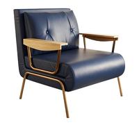 Canapé Lit Convertible Compact Chaise Lit Pliable 6 Positions Structure Acier & Pieds Surélevés pour Nettoyage Fauteuil Transformable Capacité de Charge 300 kg(Blue 01,31.49in/80cm)