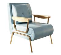 Canapé Lit Convertible Compact Chaise Lit Pliable 6 Positions Structure Acier & Pieds Surélevés pour Nettoyage Fauteuil Transformable Capacité de Charge 300 kg(Blue 02,26.77in/68cm)