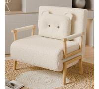 Canapé-lit convertible compact, fauteuil inclinable réglable 6 positions, housse amovible pour bureau et salon, capacité de 300 kg