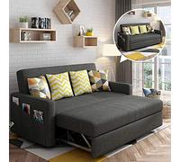 Canapé-lit convertible contemporain de luxe en tissu rembourré avec lit gigogne et grand espace de rangement portable canapé paresseux meubles de salon E 2,05 m (C 2,05 m)