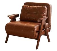 Canapé-lit convertible en bois massif avec dossier réglable, finition rétro en polyuréthane pour le salon ou les invités, pour les petits espaces