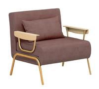 Canapé-lit convertible, tissu nordique de luxe, pliable, avec dossier réglable à 6 niveaux, lit de sieste multifonctionnel pour salon, bureau, chambre à coucher