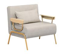 Canapé-lit convertible, tissu nordique de luxe, pliable, avec dossier réglable à 6 niveaux, lit de sieste multifonctionnel pour salon, bureau, chambre à coucher