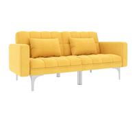 Canapé-lit Convertible - vidaXL - Jaune - 3 Places - Design Contemporain