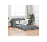 vidaXL Canapé-Lit Gris foncé 148 x 71 x 83 cm Tissu, Fauteuil Contemporain, Chaise de Lecture résistante, mobilier Moderne pour Salon, Texture Douce