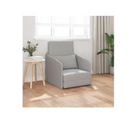 vidaXL Canapé-lit de Sol 2-en-1 Gris Nuage 65x80x83 cm Tissu