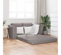 vidaXL Canapé-lit de sol 2-en-1 Taupe 148x71x83 cm Tissu