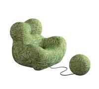 Canapé-Lit De Sol, Canapé De Compression avec Pouf, Fauteuil Tonneau De Loisirs, Coussin en éPonge à MéMoire De Forme Confortable, pour Salon, Chambre,Do Green,102×115×92cm