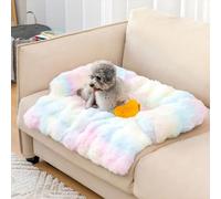 Canapé-Lit Dream Cloud Pour Animaux De Compagnie, Lit Nuage Imperméable Pour Chien, Tapis Moelleux Et Antidérapant, Lavable Et Confortable, Housse De Canapé Surélevée Avec Protection(Colorful,L)