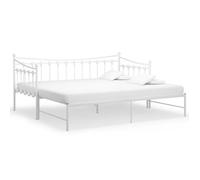 Canapé-lit - ESTINK - KO7167 - Métal blanc - 90x200 cm - Extensible - 2 places