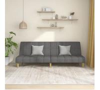 Canapé-lit - ESTINK - ST5670 - 2 places - Gris clair - Tissu polyester