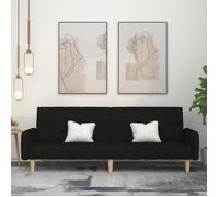 Canapé-lit - ESTINK - ST5670 - 2 places - Noir - Tissu 100% polyester - Convertible