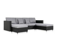 Canapé-Lit Extensible À 4 Places Similicuir Noir - Vidaxl Gris