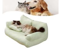 Canapé-lit for chien : ultra-doux et respirant for votre compagnon à quatre pattes - Parfait for les chaudes journées d'été avec un sommeil thermorégulé et un soulagement de la pression(Green,XL)