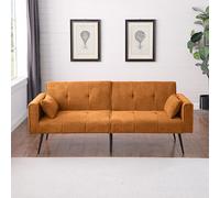 Canapé-lit futon rembourré Best Choice Products, canapé-lit Pliable et modulable Confortable de 68 Pouces en Tissu pour la Maison, Les dortoirs, Les pièces supplémentaires et Les espaces compacts.