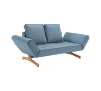 Canapé-lit Ghia Wood 210x93cm frame black steel