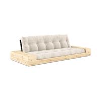 Canapé-lit Karup Base avec Coffre Latéral et Matelas 5 Couches Noir Nuit/Ivoire