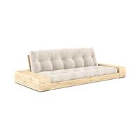 Canapé-lit Karup Base avec Coffre Latéral et Matelas 5 Couches Transparent/ivoire