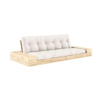 Canapé-lit Karup Base avec Coffre Latéral, Pin Laqué Transparent/701 Naturel