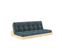 Canapé-lit Karup Base en Pin Laqué Clair/513 Bleu Pâle