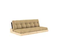 Canapé-lit Karup Base Noir Nuit/758 Beige Blé