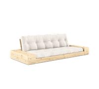 Canapé-lit Karup Design Base avec Coffre Latéral et Matelas 5 Couches Transparent/naturel