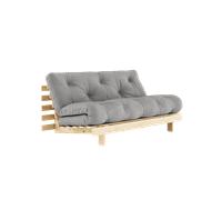 Canapé-lit Karup Design Roots avec Matelas 160x200 746 Gris/Brut