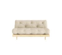 Canapé-lit Karup Design Roots avec Matelas 160x200 747 Beige/Brut