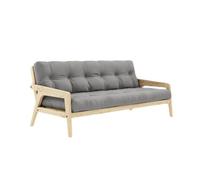 Canapé-lit Karup Grab en Pin Laqué Transparent/746 Gris