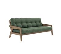 Canapé-lit Karup Grab marron caroube/756 vert olive