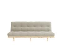 Canapé-lit Karup Lean avec Matelas 130x190 Beige/ Brut