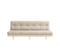 Canapé-lit Karup Lean avec Matelas 5 Couches 130x190 Beige/ Brut