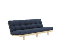 Canapé-lit Karup Lean avec Matelas Alpha 130x200 Bleu marine/Brut