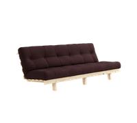 Canapé-lit Karup Lean avec Matelas Alpha 130x200 Brun/Brut