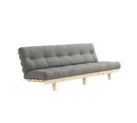 Canapé-lit Karup Lean avec Matelas Alpha 130x200 Gris/Brut