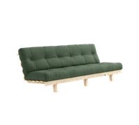 Canapé-lit Karup Lean avec Matelas Alpha 130x200 Vert Olive/ Brut