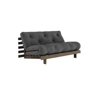 Canapé-lit Karup Roots 160x200 Caroube Brun/734 Gris Foncé